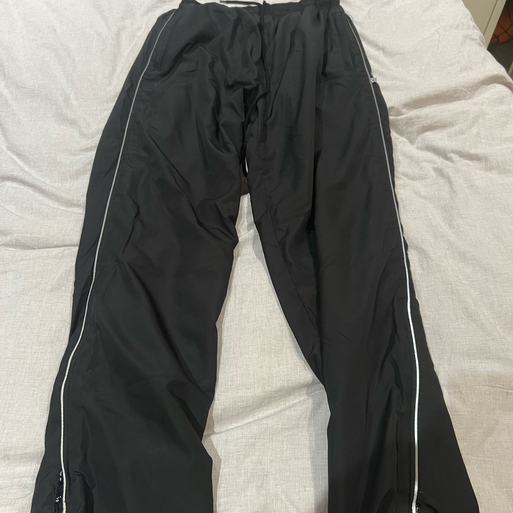 Men's Black Joggers with White Accents